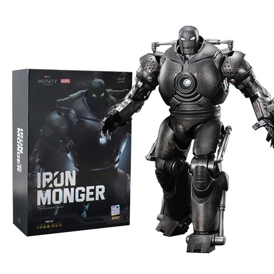 Iron Monger-figur – Obadiah Stane med låda, Infinity Saga