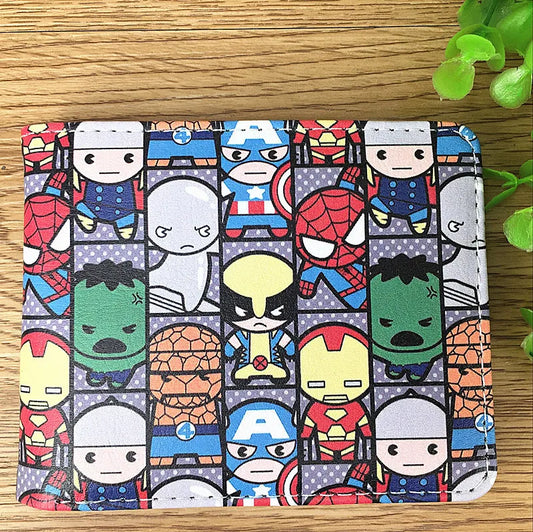 Bandai Marvel Chibi többhősös pénztárca – csíkos minta