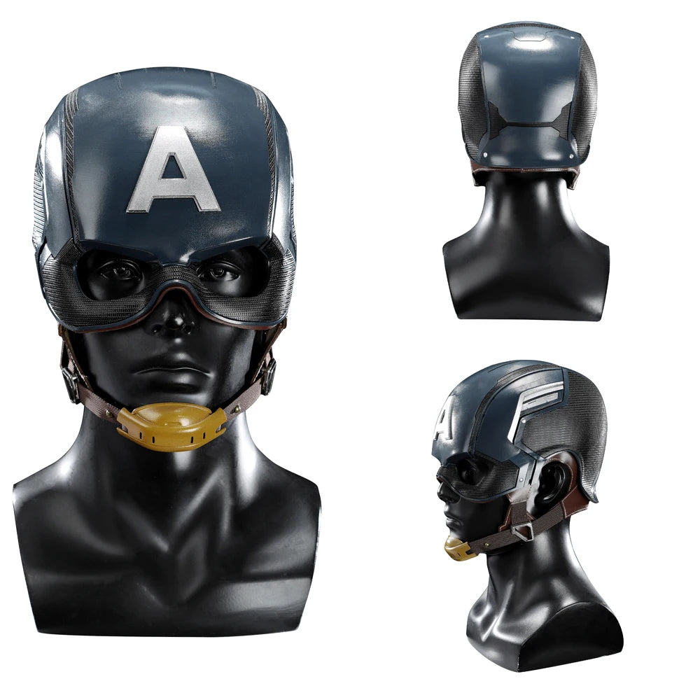 Premium Adult Captain America Costume - Helmet, Star, and Boots