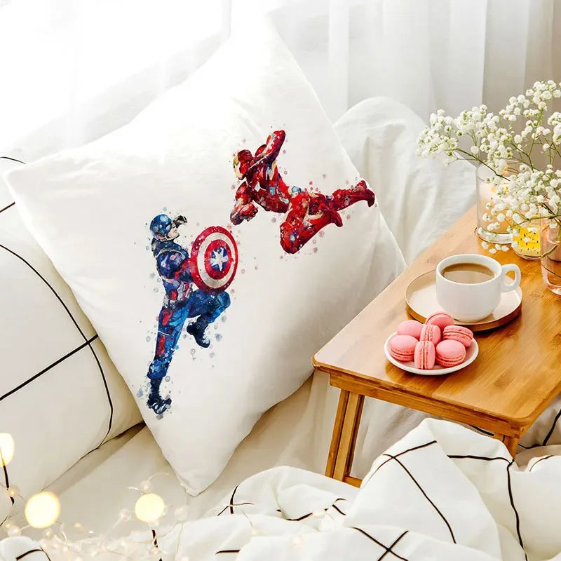 Povlak na polštář Avengers skupina – akvarel