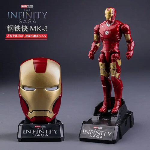 Figura do Iron Man MK3 com Capacete - Coleção Infinity Saga