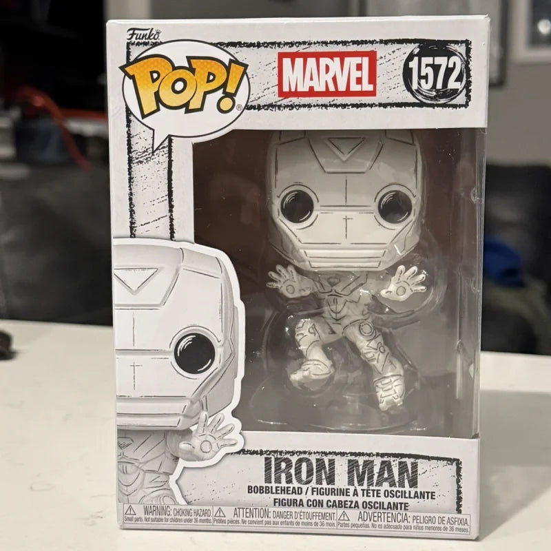 Funko Pop Avengers Figure Iron Man - White Sketch #1572