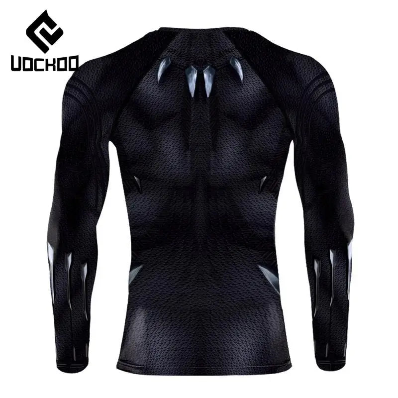 Black Panther Compression T-Shirt - Claw Scale Design