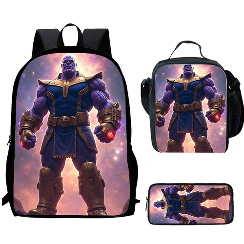 Třídílný batoh Thanos Cosmic – Červená galaxie, školní set pro děti