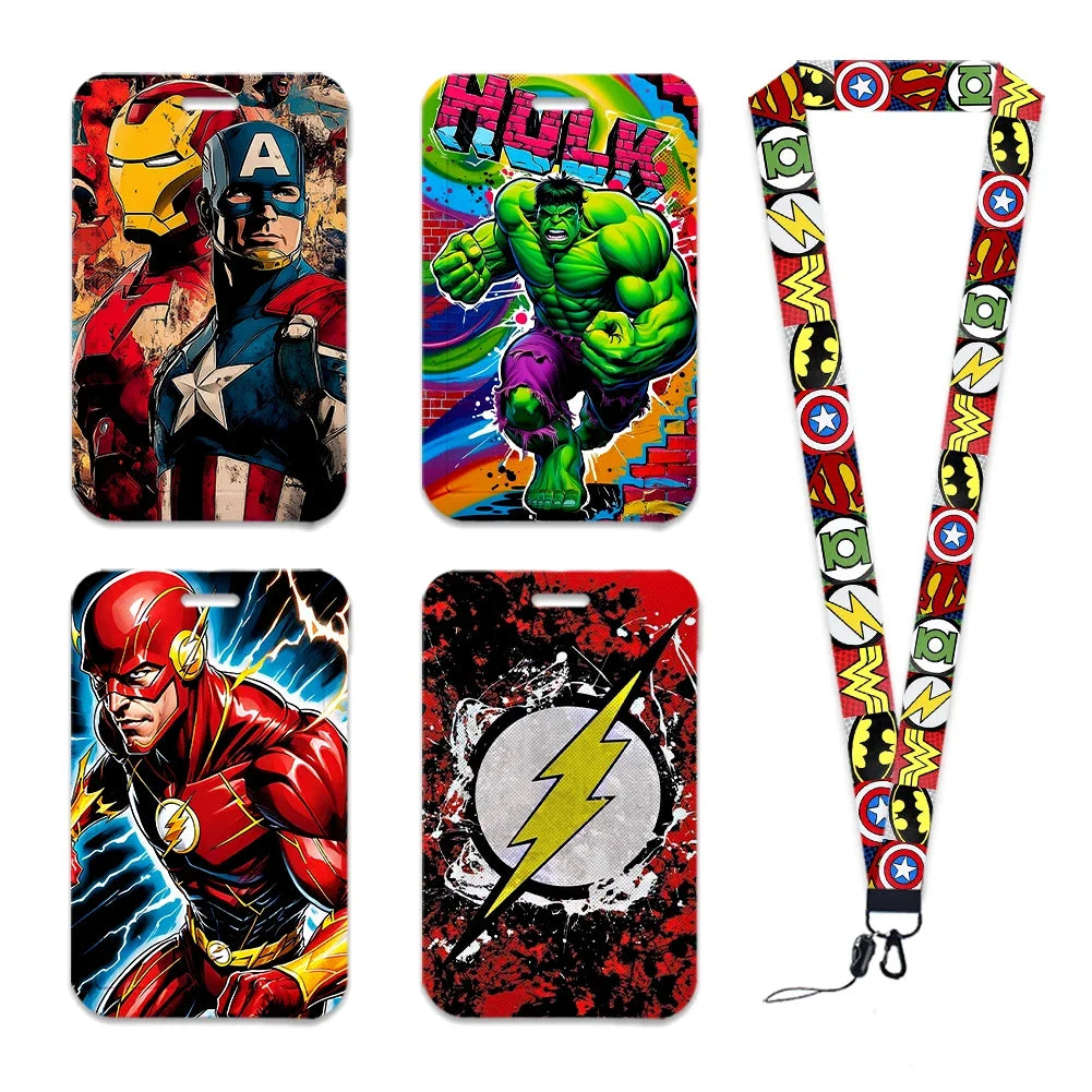 Porta-crachá Captain America - Escudo com Fundo Azul-marinho