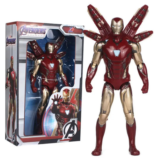 Figurină Avengers Iron Man - Model articulat roșu și auriu, 18cm