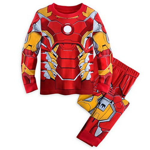Kids' Avengers Iron Man Pajamas - Red Gold Reactor