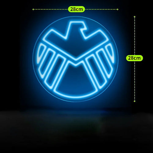 Avengers S.H.I.E.L.D. LED-neon – saslogó