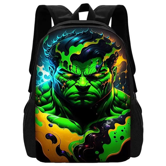 Hulk-rygsæk – psykedelisk neonabstrakt kunst