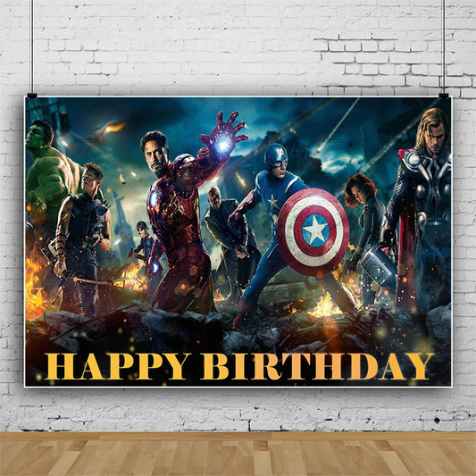 Fødselsdagsplakat Avengers 2012 – Tillykke med fødselsdagen