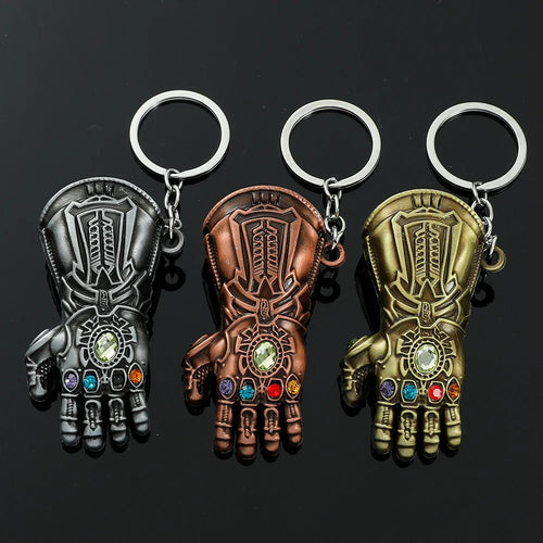 Klíčenka Avengers Thanos – Rukavice nekonečna ve třech barvách