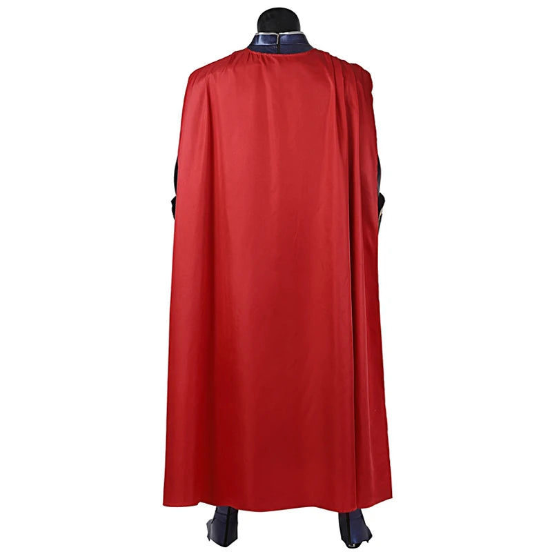 Costum de cosplay Thor Love and Thunder – combinezon Odinson cu pelerină roșie și armură