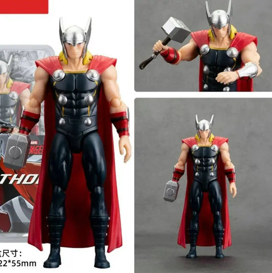 Figurină Avengers Thor - Model articulat cu armură albastră, 18cm