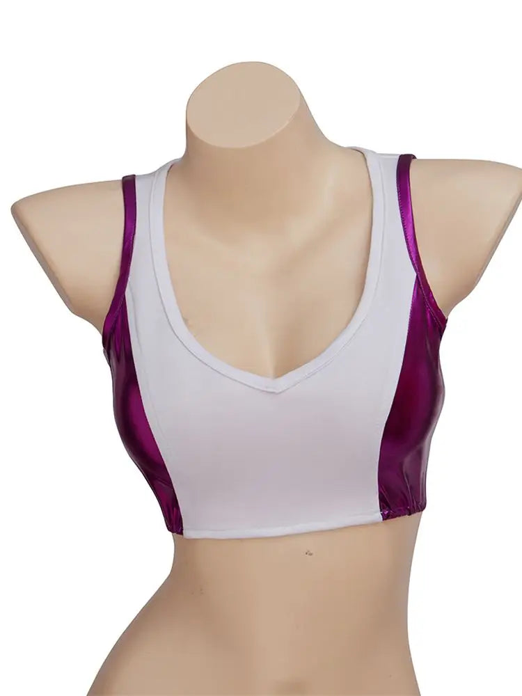 She-Hulk-sport-bh - vit och lila crop top