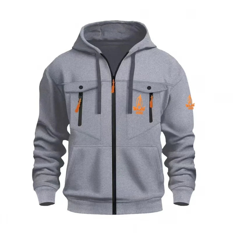 Sweatshirt Marvel Avengers com capuz e fecho - Logótipo néon, vários bolsos, para homem