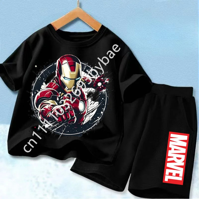 Dětské tričko Avengers Iron Man – kompletně černé