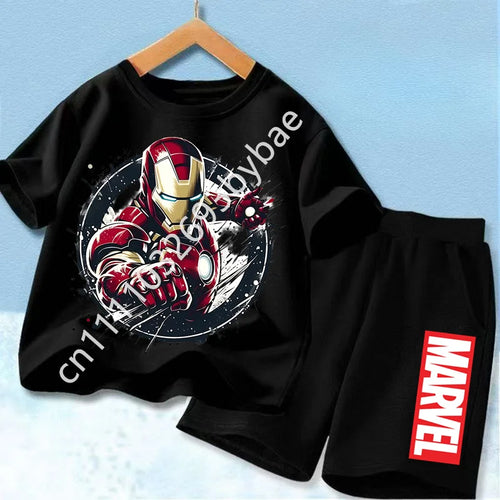 Dětské tričko Avengers Iron Man – kompletně černé