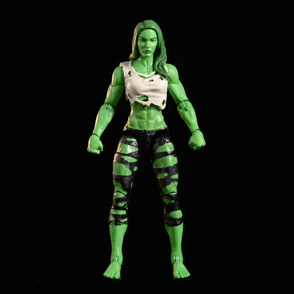 Kloubová figurka She-Hulk Marvel Legends – dvě hlavy, 15 cm
