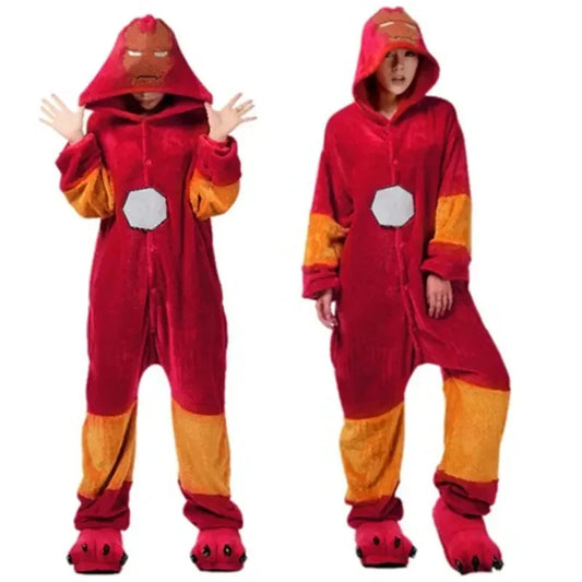 Pijama Iron Man - combinezon kigurumi cu glugă