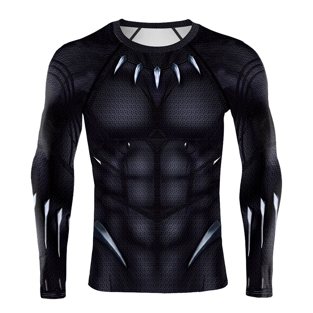 Black Panther Compression T-Shirt - Claw Scale Design