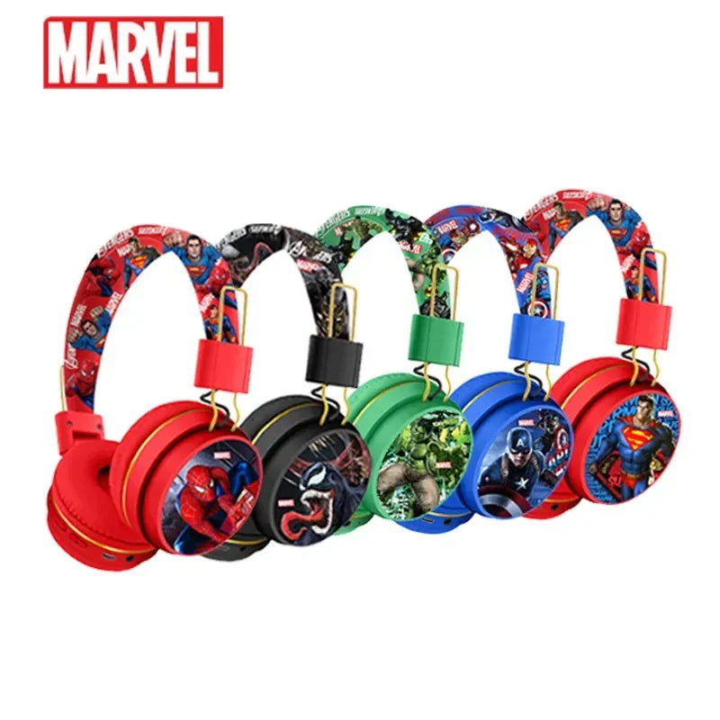 Avengers Iron Man Captain America Bluetooth-hovedtelefoner – Blå