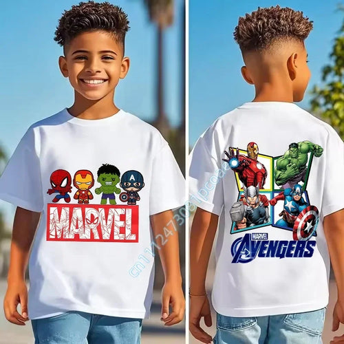 Tricou pentru copii Marvel Avengers - Logo în stilul ferestrei Windows