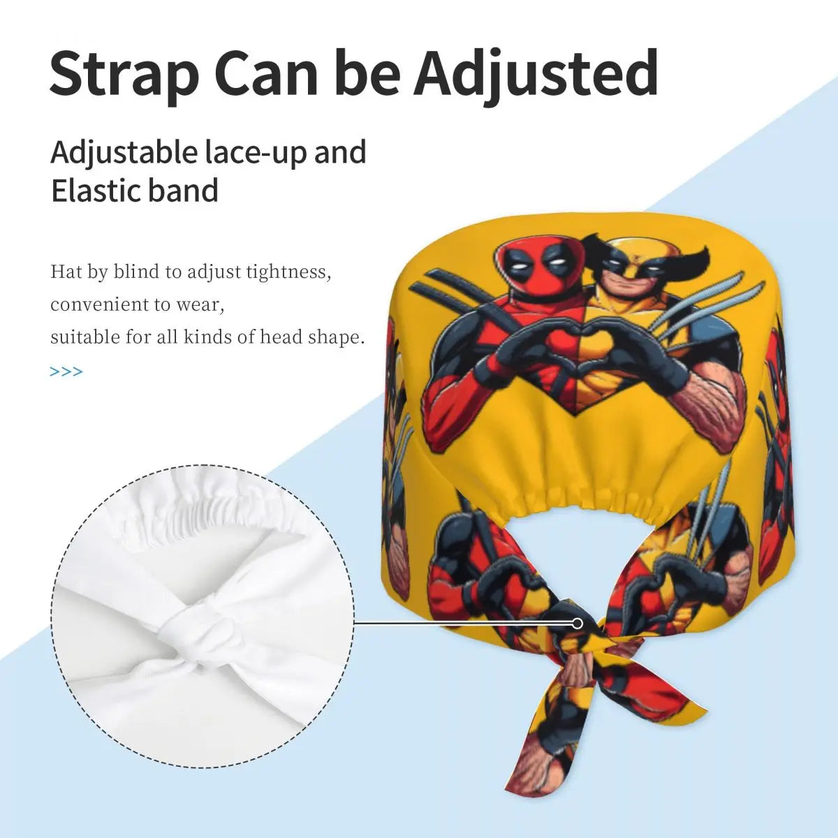 Deadpool Bandana - Red Mask Polka Dots