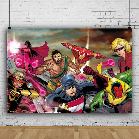 Poster Mighty Avengers – hjälteomslag