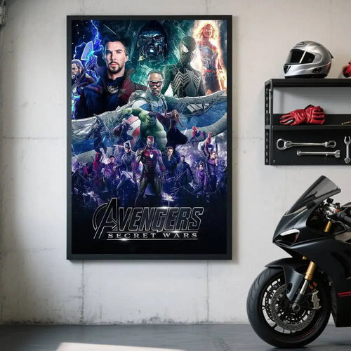 Avengers Doomsday-poszter – Loki és Marvel Kapitány portréinak dizájnja