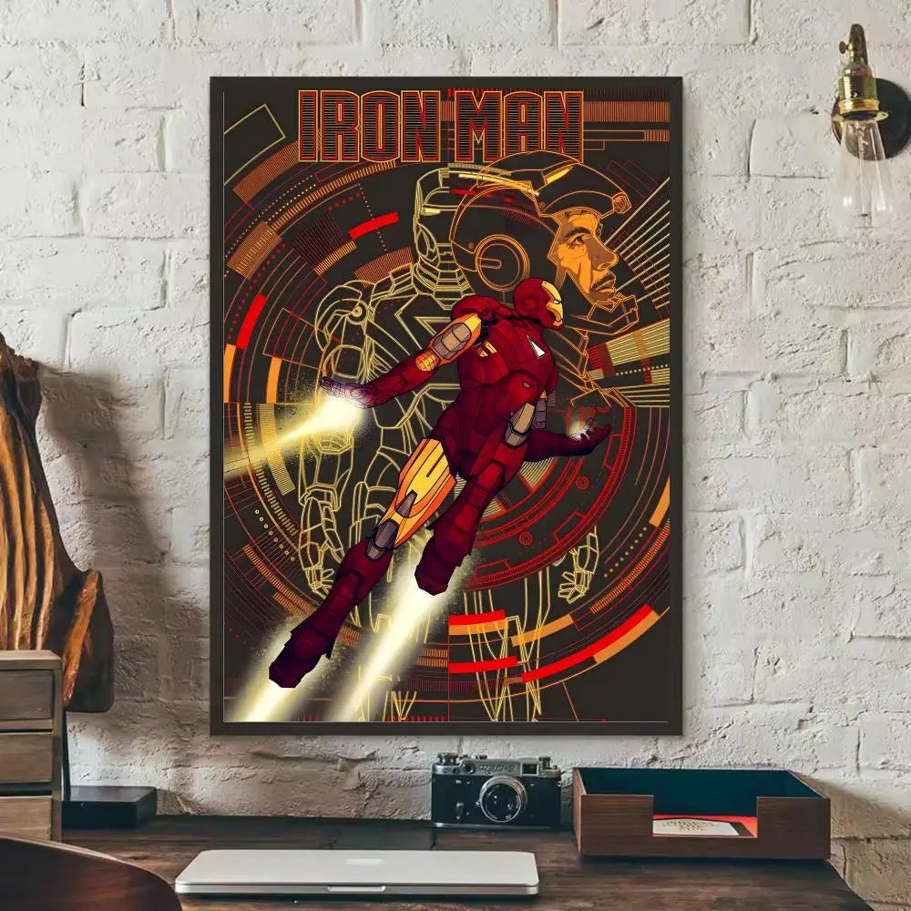 Klistermärke Iron Man – Hjältemodig pose