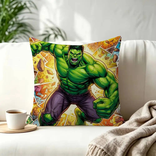 Hulk Pillow Cover - Colorful Comic Explosion