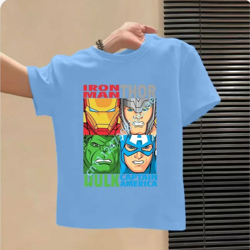 Kids' Avengers T-Shirt - Iron Man Blue Design