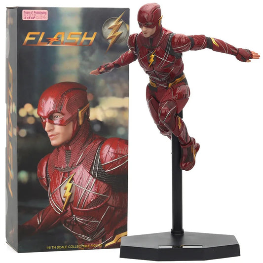 Figura de colecção 1/6 Flash DC Comics - Voo sobre base