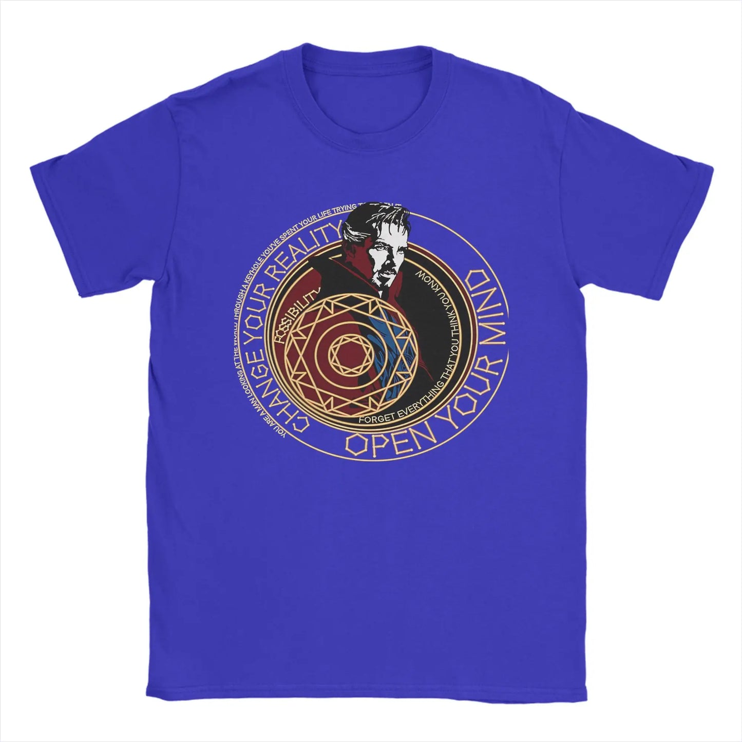 T-shirt Doctor Strange - Círculo místico Change Your Reality para homem
