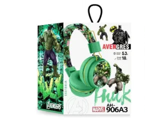 Auscultadores Bluetooth Avengers Hulk - Verde camuflado