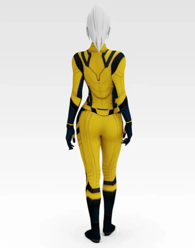 Wolverine Costume - Yellow and Navy Blue Jumpsuit