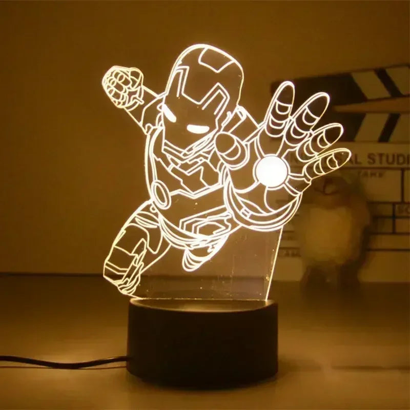 Lampă LED Avengers Iron Man - Zbor, 3D, 18cm
