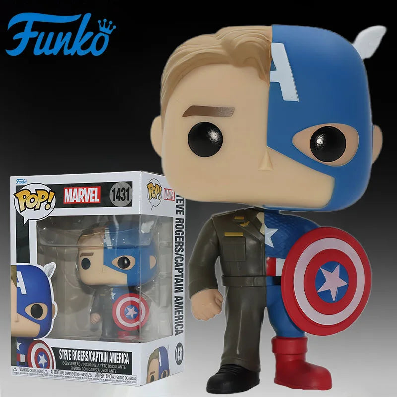 Funko Pop Avengers-figur Steve Rogers/Captain America – Dubbel identitet #1431
