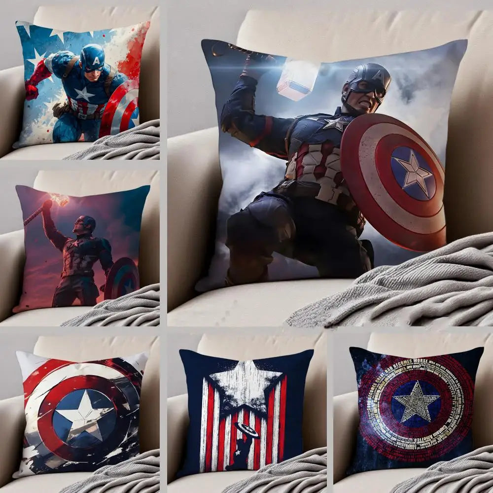 Captain America Cushion Cover – Combat Pose