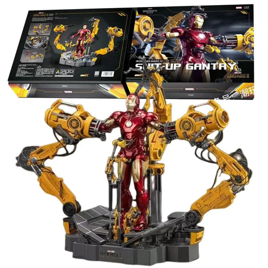Figurka ZD Toys Iron Man MK4 – portál pro oblékání Suit-Up Gantry