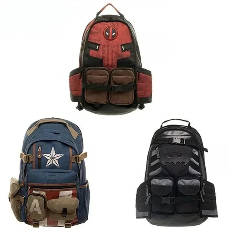 Avengers Captain America-ryggsäck – Vintage militärstil med stjärna