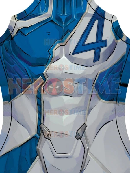 Disfarce Fantastic Four Mister Fantastic - Fato Azul e Cinzento com Efeito de Armadura