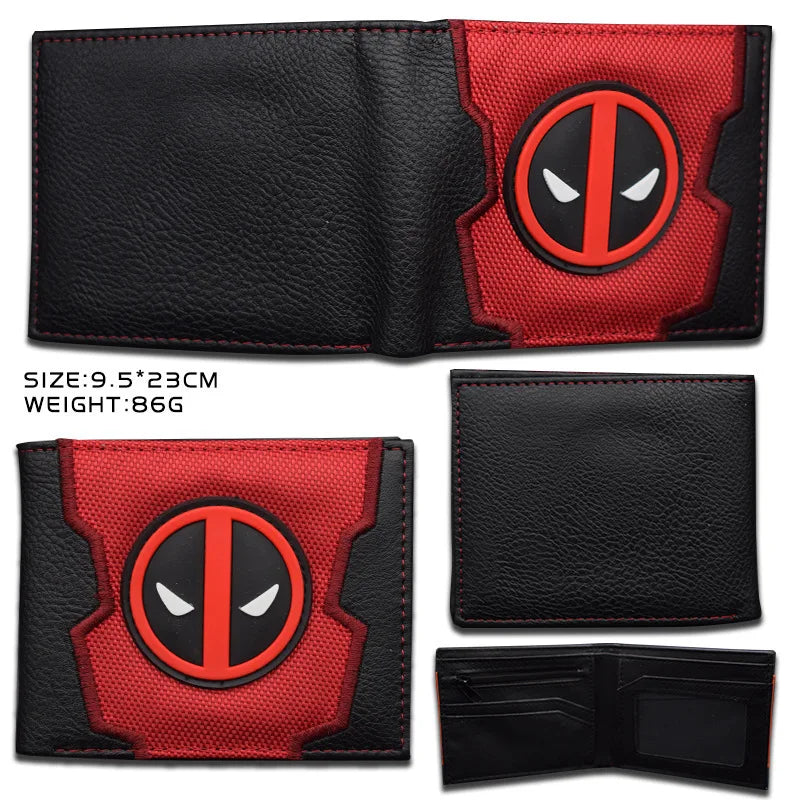 Bosszúállók Deadpool pénztárca – piros felvarró, több fotó