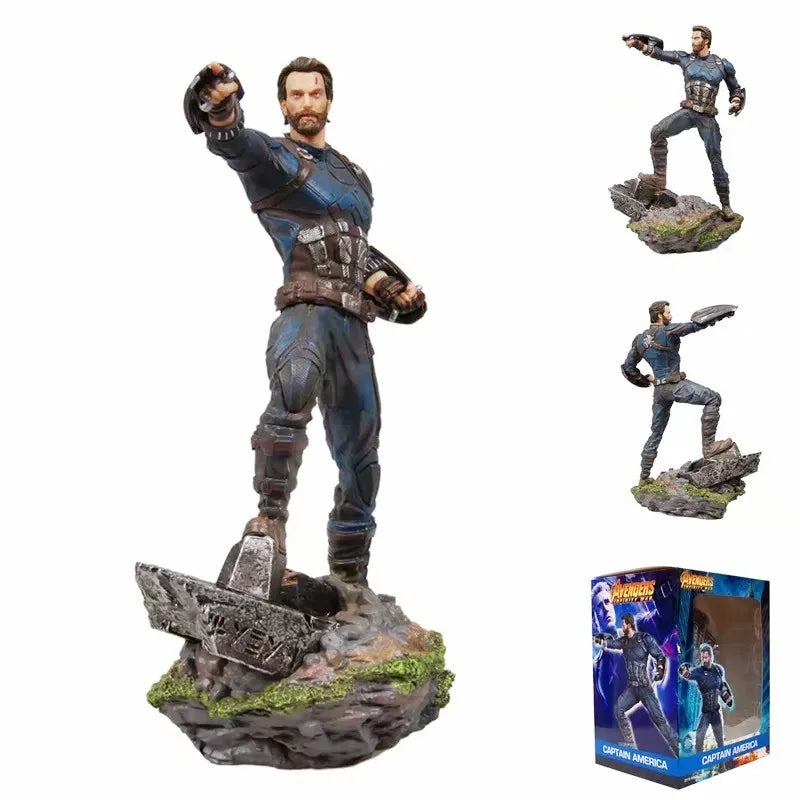 Avengers-figur Captain America – Steve Rogers med wakandanske skjolde