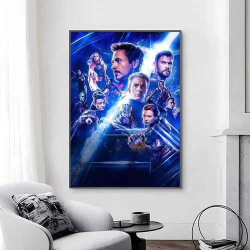 Avengers Infinity War-poszter – Éjkék csapatdizájn