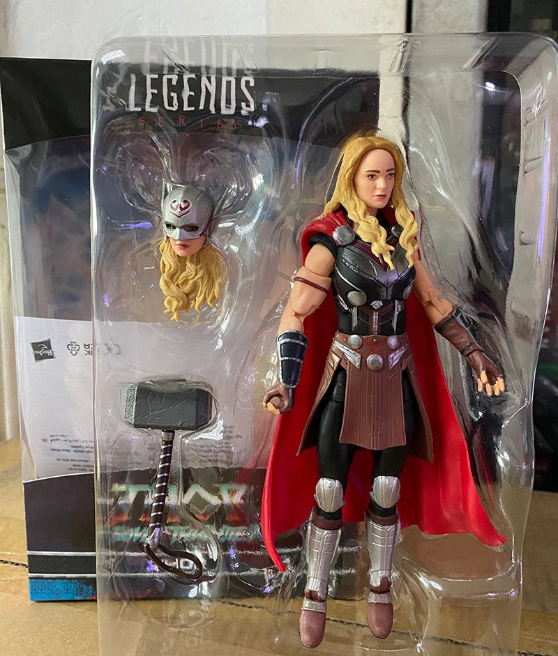 Avengers Jane Foster Mighty Thor-figur – Mjolnir-hammare
