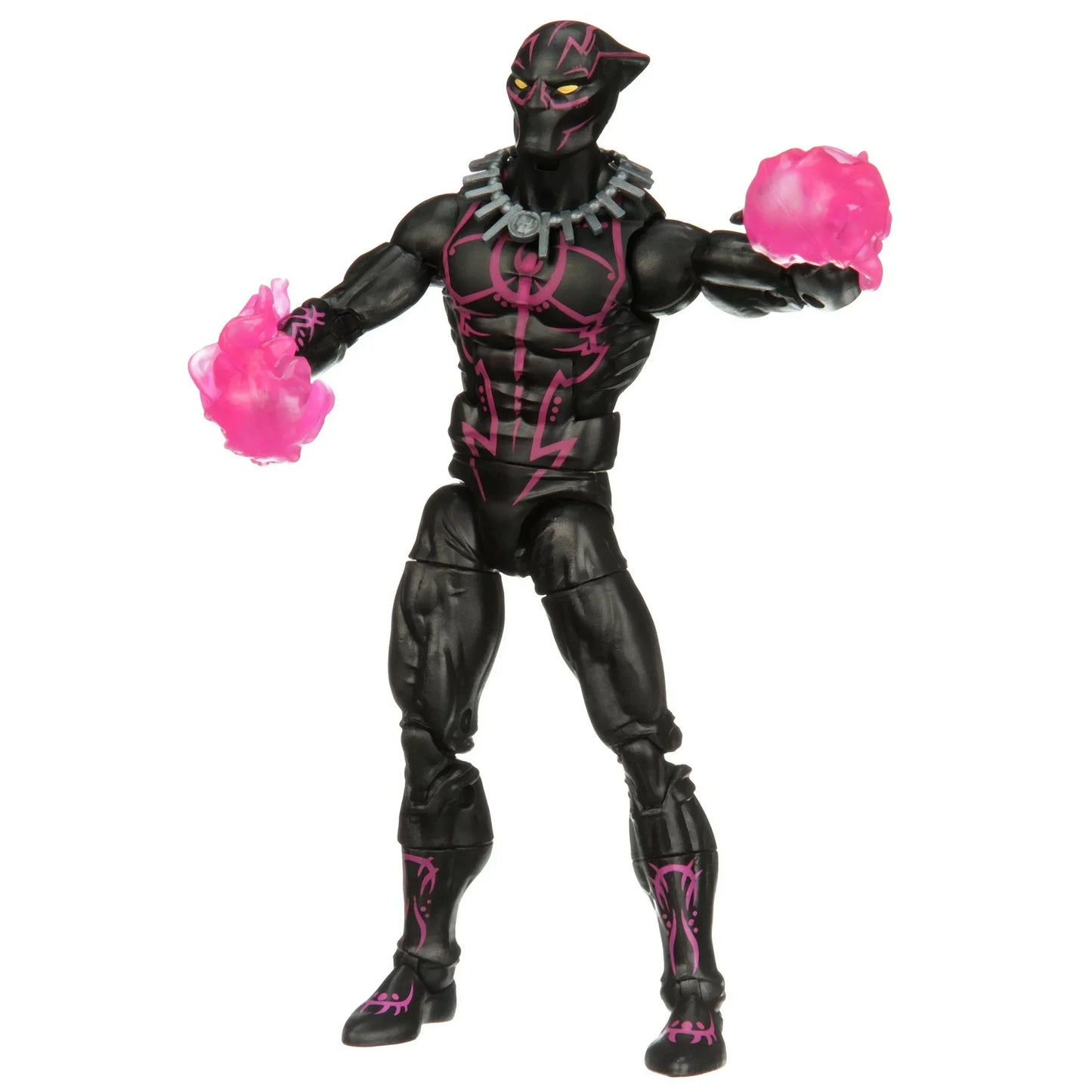 Figura Marvel Legends Pantera Negra - Fato de Vibranium com Efeitos Cor-de-Rosa 15cm