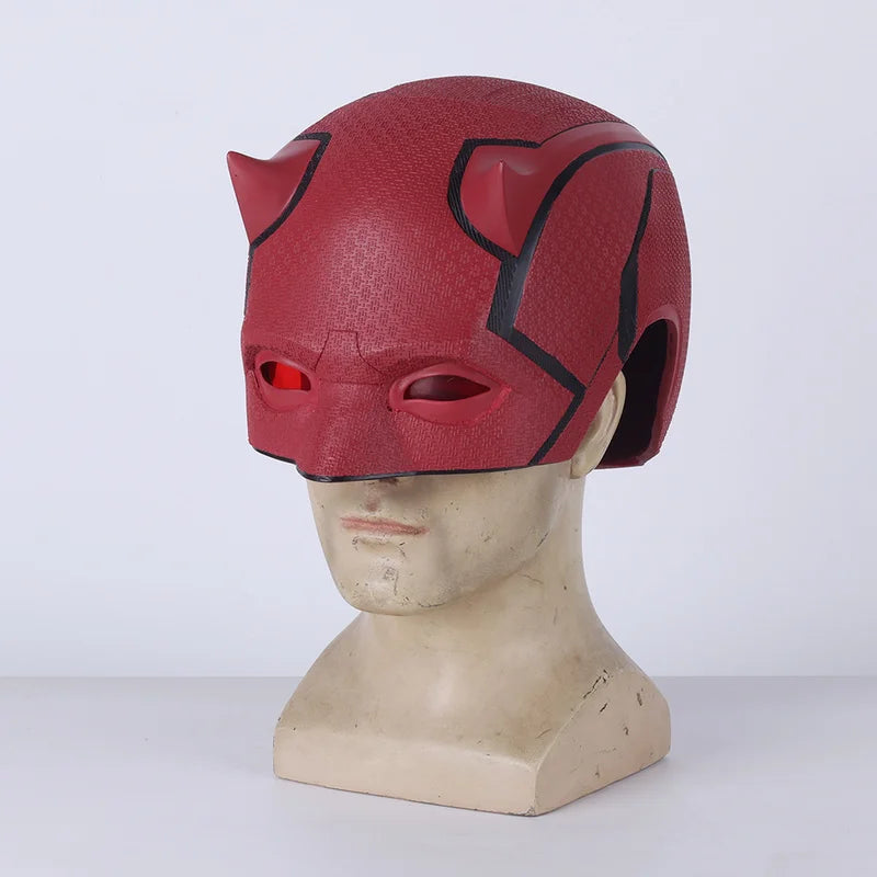 Cosplay maska Daredevila – Born Again, helma s rohy