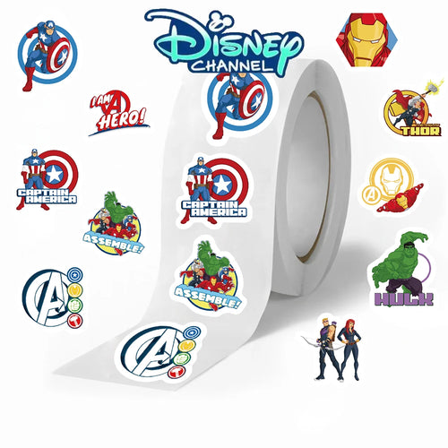 Rolă de autocolante Disney Avengers – 500 de piese cu supereroi