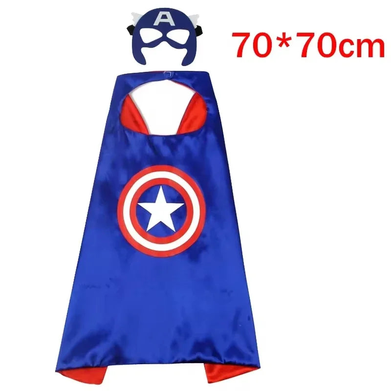 Dětský kostým Captain America – kombinéza se štítem, maskou a pláštěm